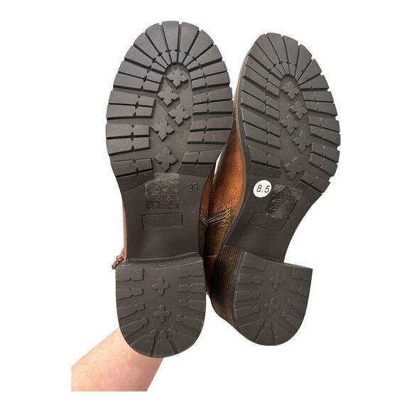 GC Shoes Doja Cognac Faux Fur Booties Shoes Size 8.5 M Women’s Good Choice NEW - Picture 13 of 13